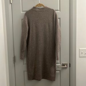 Ann Taylor- Taupe mock neck sweater dress